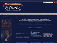 Tablet Screenshot of cuntz-guitars.de